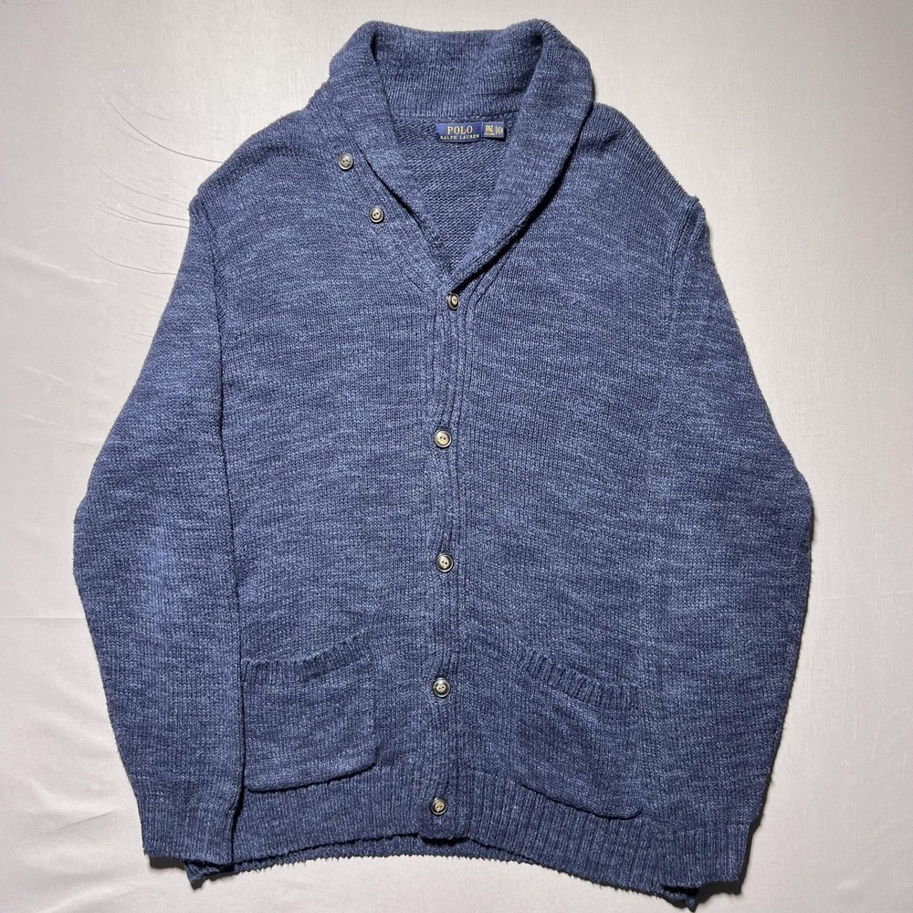 Polo by Ralph Lauren Blue Cardigan Sweater